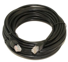 40ft Cat5E Ethernet RJ45 Patch Cable Stranded Snagless Booted BLACK