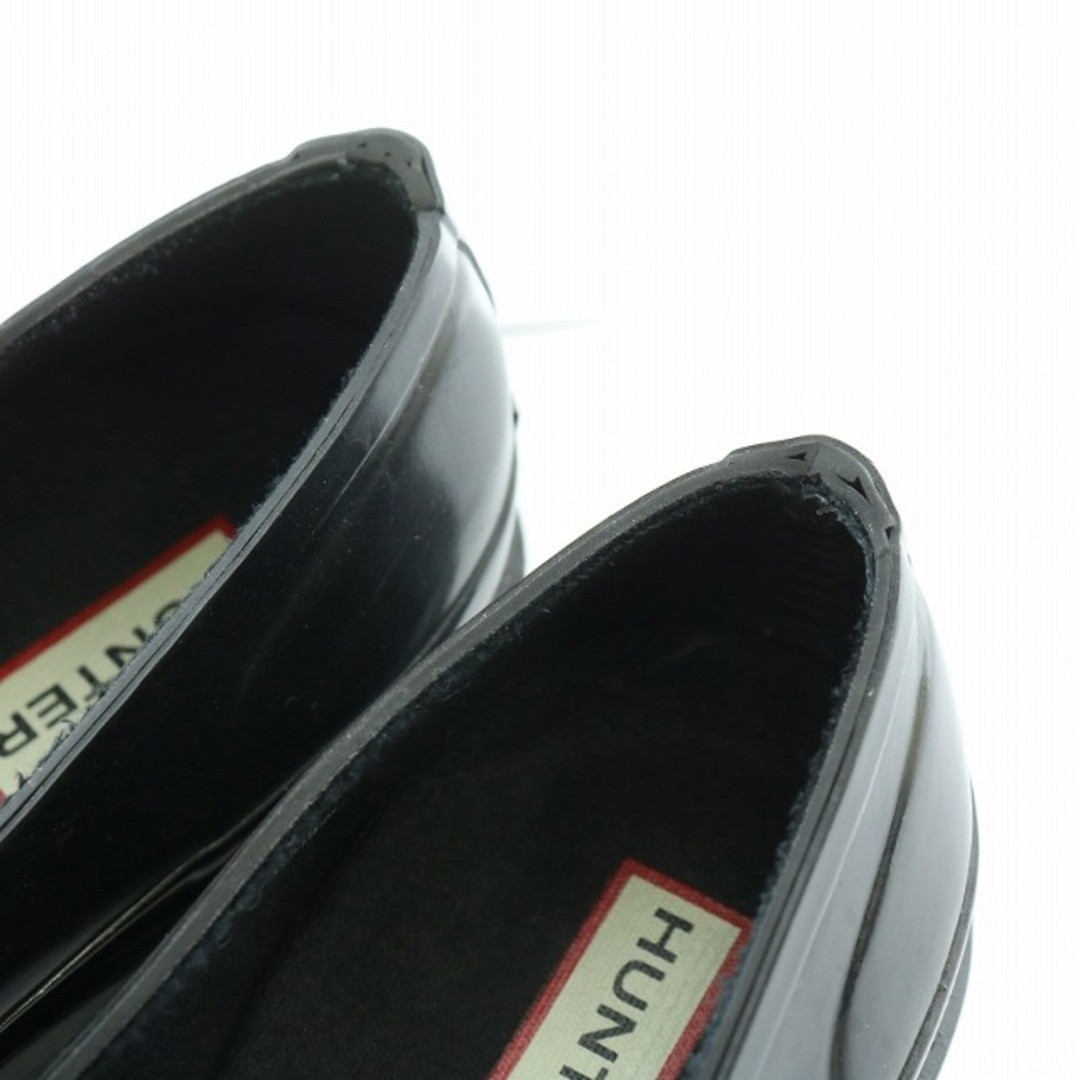 Hunter Refined Bow Gloss Penny Loafer Low Heel Rubber Decor Hunter Refined Bow Gloss Penny Loafer Low Heel Rubber Decor
