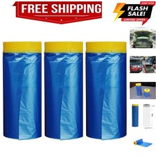 Automotive Masking Tape and Plastic Sheeting - Multi Size Pack - No Residue P...