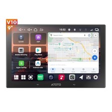 ATOTO V10 Ultra 8-Core 9" Double Din Android 14 Car Stereo CarPlay Screen 6 128G