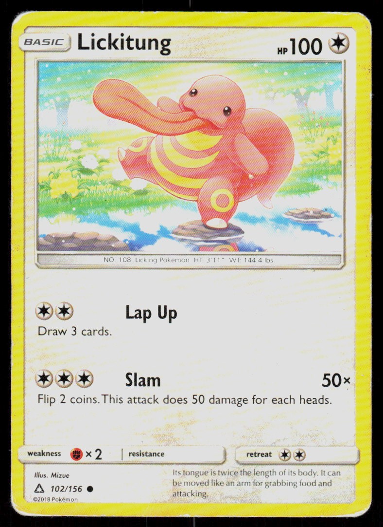 Lickitung 102/156 Common HP SM - Ultra Prism