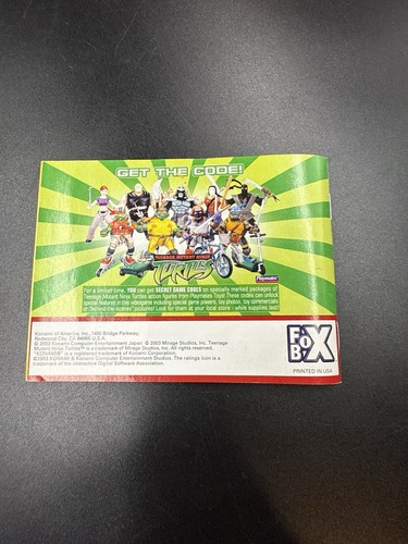 Teenage Mutant Ninja Turtles TMNT (Nintendo Game Boy Advance) GBA Original CIB - Bild 3 von 14