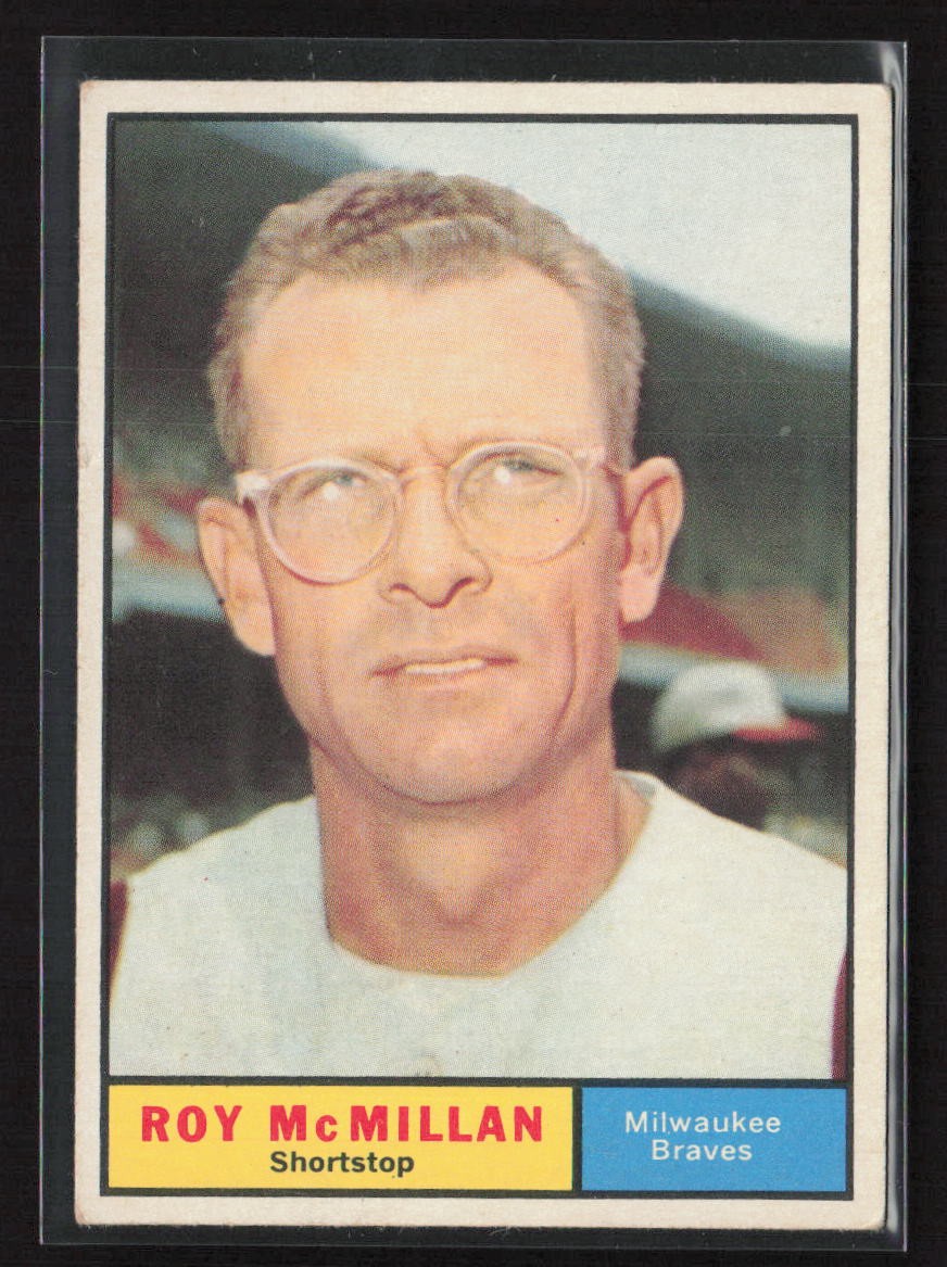 1961 Topps #465 Roy McMillan - EX/EX+ Set Break!