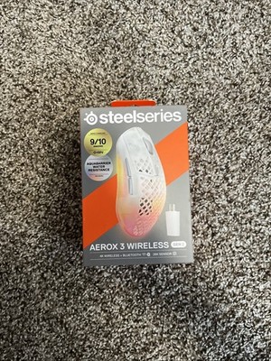 New SteelSeries AEROX 3 WIRELESS White 62715 For PC and Mac