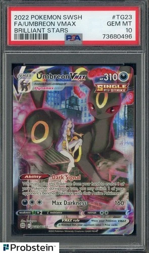 2022 Pokemon SWSH Brilliant Stars #TG23 FA/Umbreon VMAX PSA 10 GEM MINT