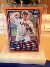 2026 Panini Stars & Stripes #27 Kekoa Delatori Orange Disco Prizm 97/249