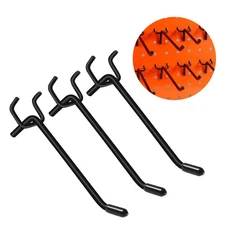 60PCS Black Pegboard Hooks, Pegboard Wall Hook Heavy Duty PegBoard Shelving H...