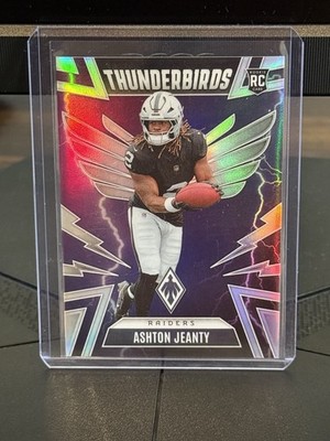 Ashton Jeanty 2025 Panini Phoenix Thunderbirds Silver Parallel RC #27 Raiders