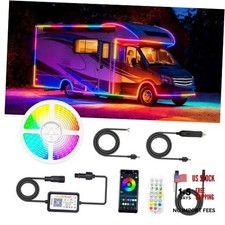 Smart RGB IC RV Awning Lights Dream Color Chasing Camper Awning Lights 20FT