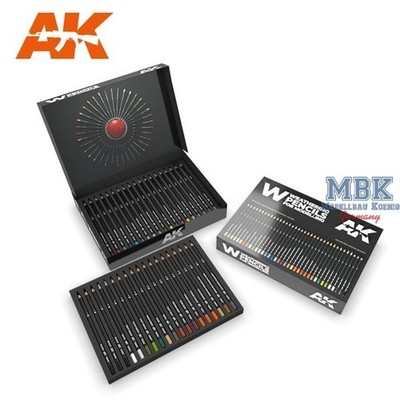 AK Interactive S.L. AK-10047 Weathering pencils: Deluxe edition box