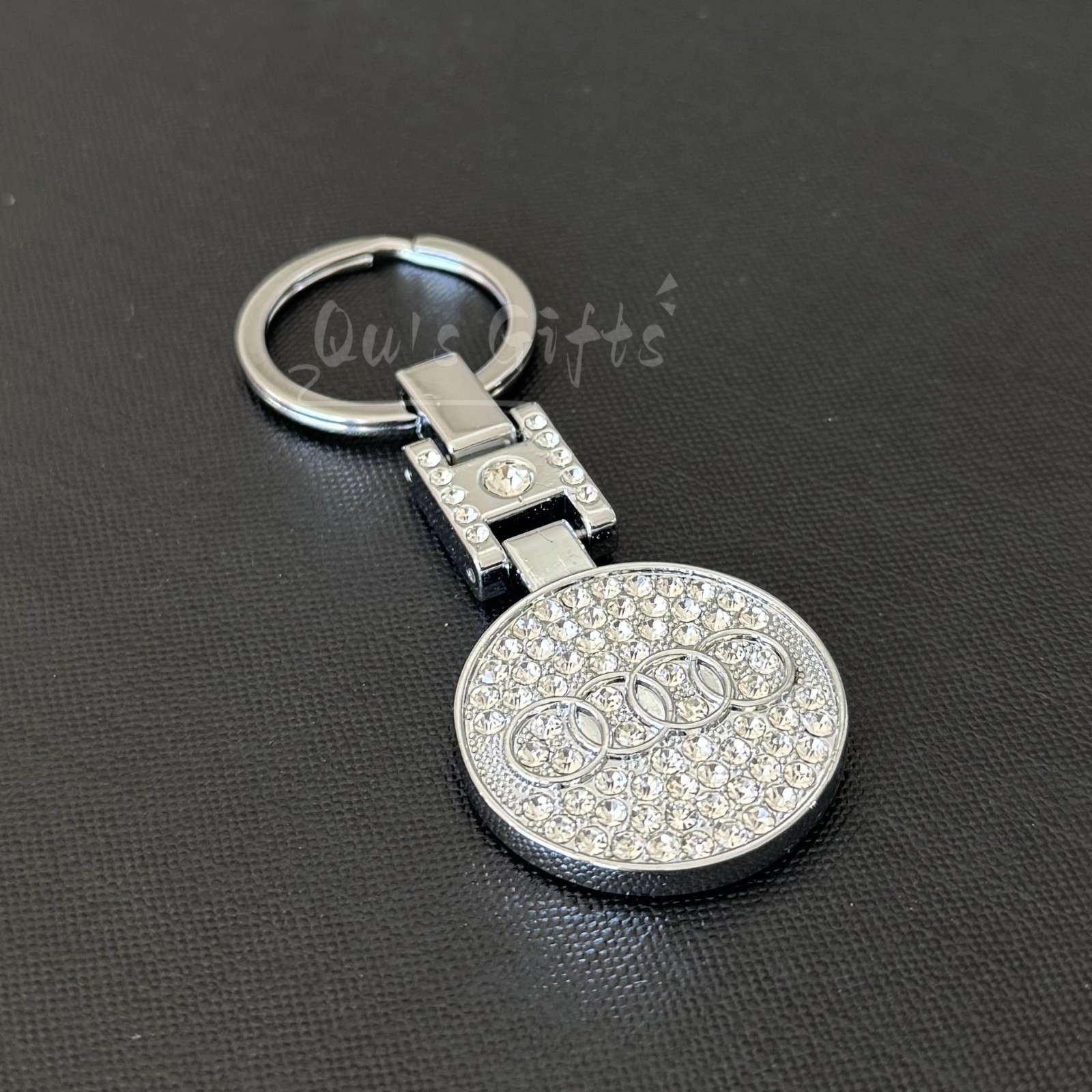 Audi Double-Sided Crystal Keychain US Seller Free Shipping