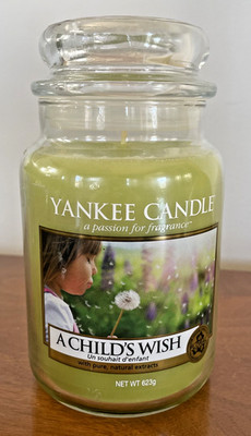 Yankee Candle Summer A Child's Wish Large Jar 22 Oz  Floral Scent Discontinued