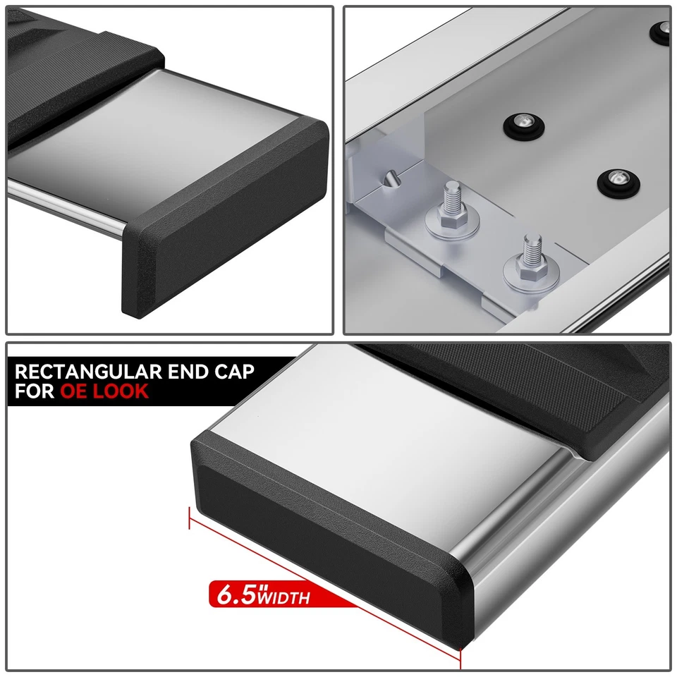 For 2007-2017 Acadia Enclave Outlook Traverse 6.5" Side Step Bar Running Boards - Image 3 of 4