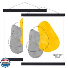 HEART ART Magnetic Poster Hanger Frame,12x16,12x18,12x24 Poster Frame Wood Wo