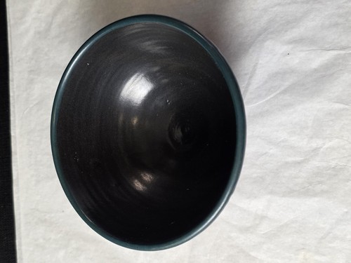 Stephen Kilborn SK Pottery Black Cat 5 1/2" Bowl Taos Artist - Picture 4 of 10