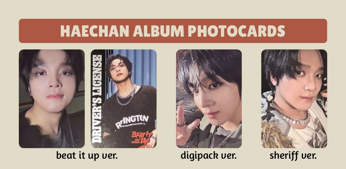 NCT DREAM - Beat It Up Official PHOTOCARD BOOK /DIGIPACK /SHERIFF
