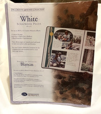 CREATIVE MEMORIES 8 1/2" X 11" White Scrapbook Refill Pages 2002 SEALED