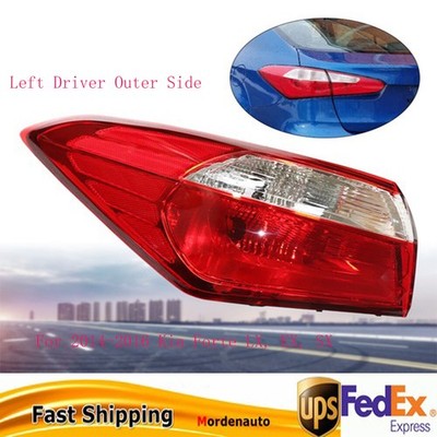 Left Driver Outer Side Tail Light For 2014-2016 Kia Forte LX, EX, SX Replacement