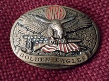 Vintage NRA Golden Eagle Belt Buckle # 930741 Limited Edition Made In USA L@@K