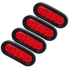 Led 6 Oval Trailer Tail Light Kit Waterproof Stop Turn Signal 12v Truck