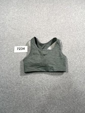 Nike Dri Fit Sports Bra Womens Small Gray Str...