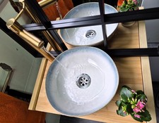 Campervan Sink Basin 30cm Speckled Egg Melamine Bowl + Waste Plug