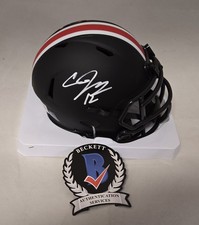 Cardale Jones Signed Ohio State Eclipse Mini Football Helmet Beckett Wit Auto 