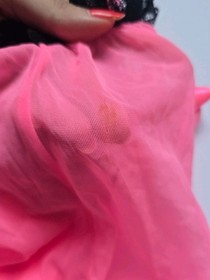 Vintage VICTORIA'S SECRET Sexy Little Things Sheer Pink Babydoll Lace Nightie LG