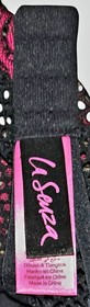 La Senza Black Magenta Lace Mesh Bustier Corset Garter Lingerie New XL XG New