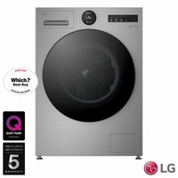 LG F4X7011TSB 11kg, 1400rpm, Washing Machine, A Rated in Silver.