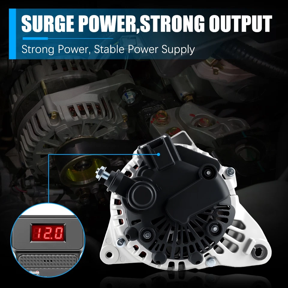 Genuine Alternator Fit 2005-2006 Hyundai Santa Fe 2.7L /2005 Hyundai Sonata 2.7L Foto 4 de 4