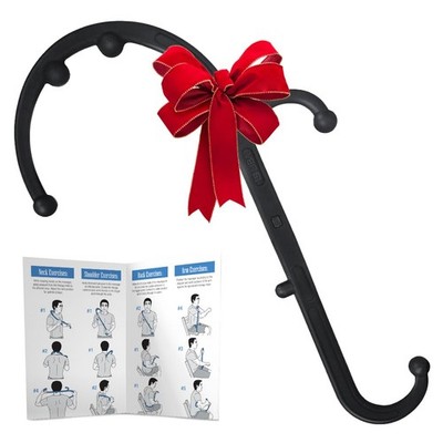 Back and Neck Massager Trigger Point Pain Relief Manual Hook Therapy Black