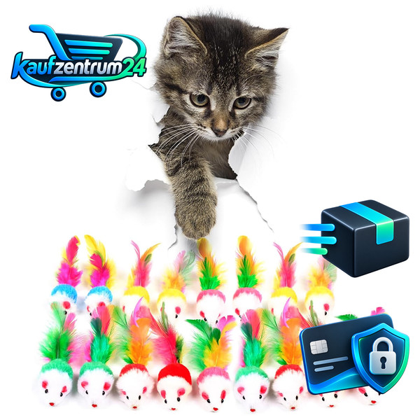 Katzenspielzeug Interaktiv 17 StüCk Mit Katzenminze Und Federn PlüSchmaus-image