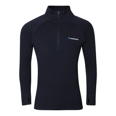 PROGRESS Merinopullover Merinorolli  100% Merino Langarmshirt mit RV NEU