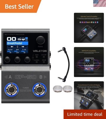 GP-50 Multi-Effects Processor | NAM & IR Loader with 100+ HD Effects, 9 Simul...
