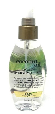 OGX Nourishing + Coconut Oil Weightless Hydrating Hair Oil Mist NEW  4 fl oz