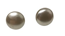 Women's Faux White Shiny Pearl Screw Back Clip on Earrings