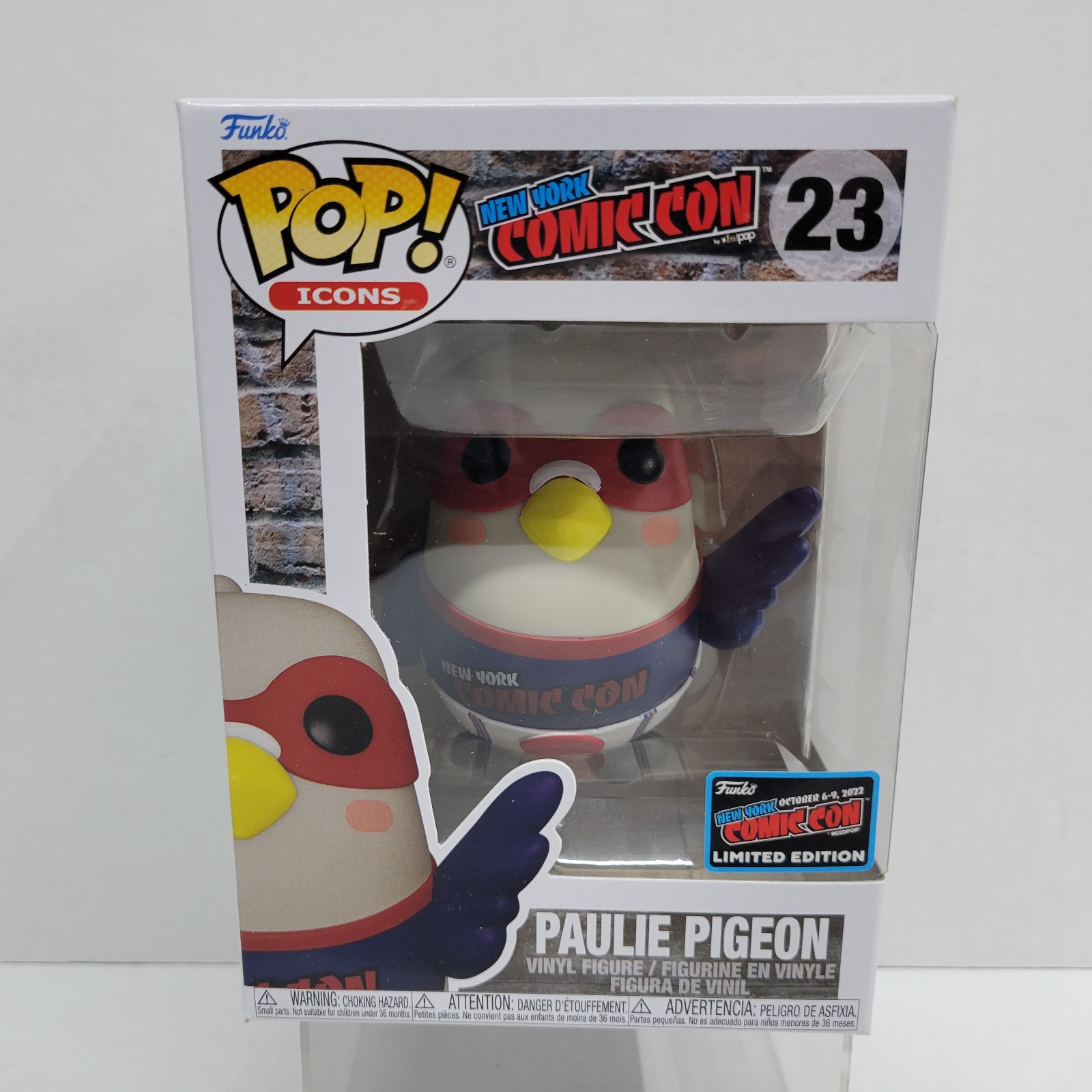 Funko Pop! Vinyl: Paulie Pigeon - 2022 New York Comic Con Funko (Exclusive) #23