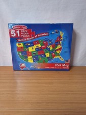 Melissa  Doug USA Map Floor Puzzle 51pcs 3  X 2  SEALED