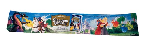 Disney's Sleeping Beauty Masterpiece Home Video Advertisement Prop Sign 1997