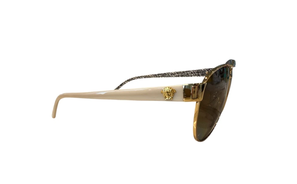 Gafas de sol Versace Aviator OVE4251 blancas y doradas polarizadas vintage Foto 2 de 4