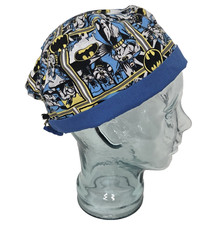 Batman Unisex Surgical Medical Dental Hat Cap Ponlytail Hole Adjustable