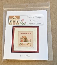 Country Cottage Santa's Village Xmas "Candy Cane Cottage" X-Stitch Chart Pack