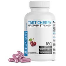 Bronson Tart Cherry Maximum Strength, 180 Vegetarian Capsules