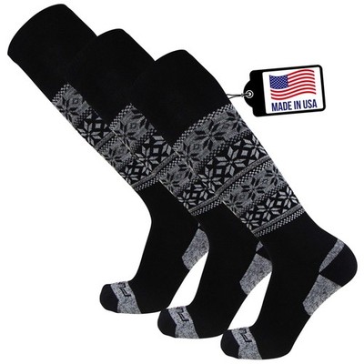 Pure Athlete Alpaca Ski Socks   Warm Wool Ski Sock for Men, Women   Skiing,
