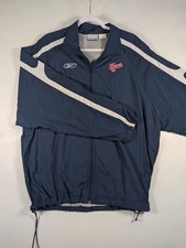 Vintage Indiana Fever WNBA Warm Up Jacket Womens M Reebok Navy Full Zip