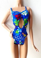 1999 BARBIE HAWAII MIDGE Blue Floral Swimsuit Bathing Suit 24617 - No Doll