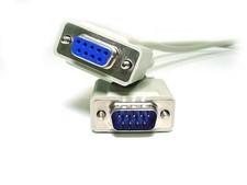 Monoprice - 447 - Monoprice 100ft DB 9 M/F Molded Cable - 100 ft DB-9 Data
