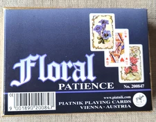 Floral Patience N 200847 Playing cards double deck 54 Complete Piatnik 1999