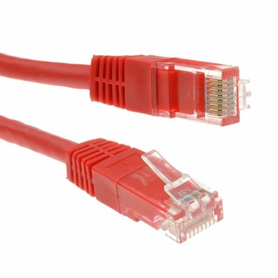 1M Rot Netzwerk Ethernet RJ45 Cat-5E UTP Patchkabel Lan Kupfer Kabel [008798]